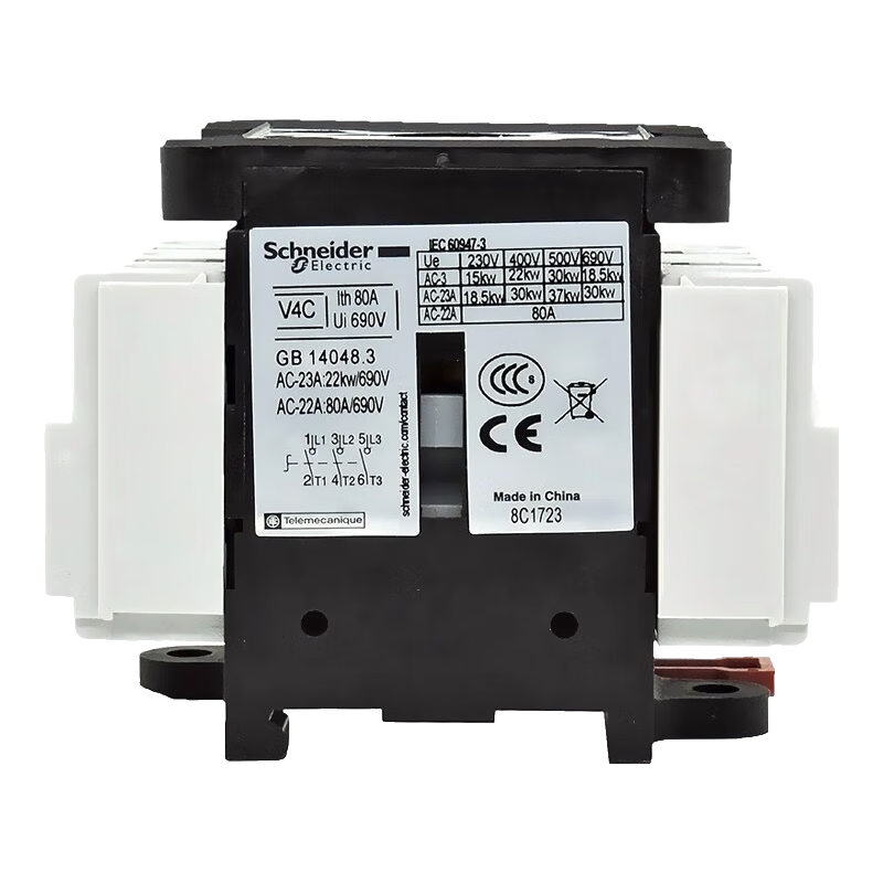 施耐德(Schneider)原裝施耐德V系列Vario負(fù)荷開(kāi)關(guān)V02-V6C 3P隔離開(kāi)關(guān)三相三線手柄可掛鎖12A-175A可選 V4C 80A 開(kāi)關(guān)本體 替代V4