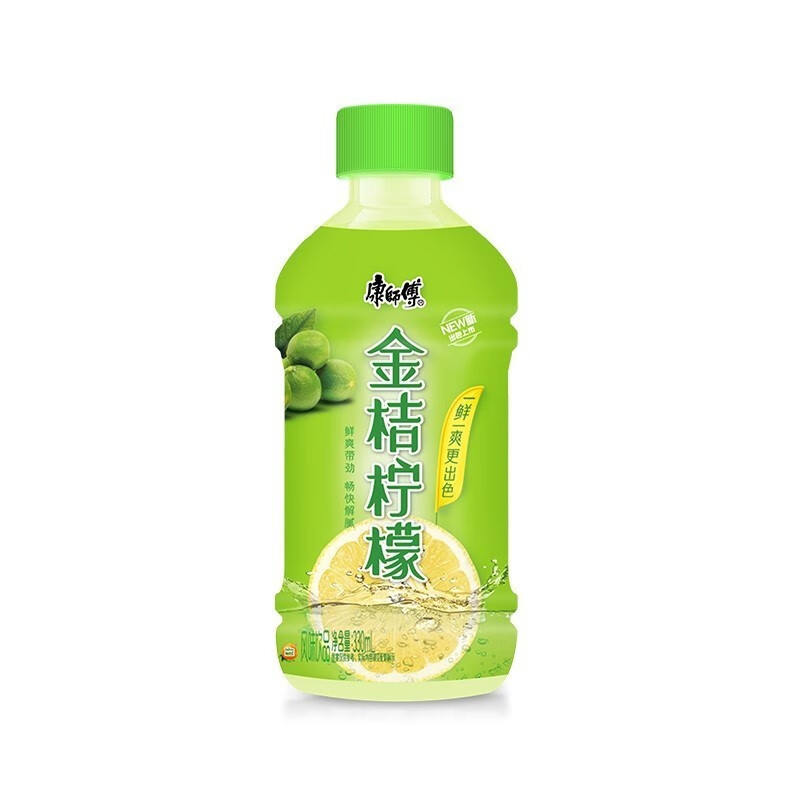 康师傅 夏季畅享饮料多口味 330ml/6瓶 金桔柠檬330ml 6瓶