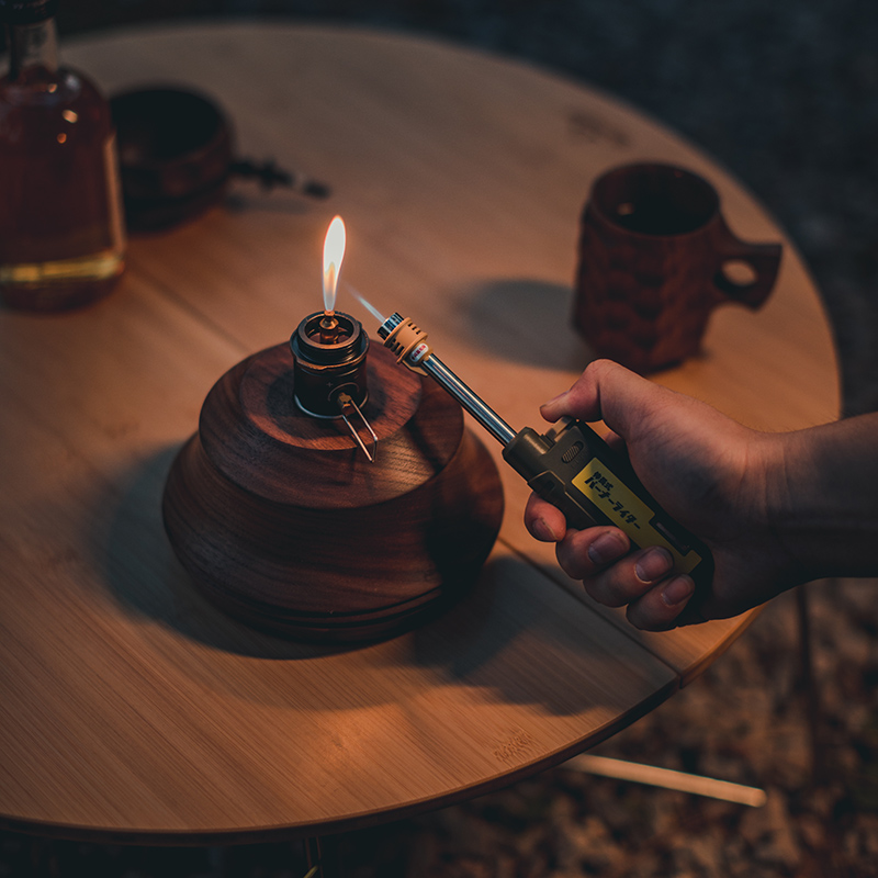 springhill户外露营装备野外打火器伸缩式引火器高山防风打火机 白色