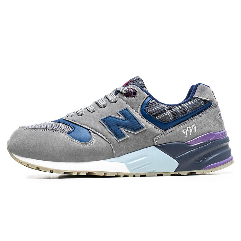 新百伦品牌官方直营店nb999运动鞋男鞋n字情侣旅游慢跑步鞋 999灰蓝