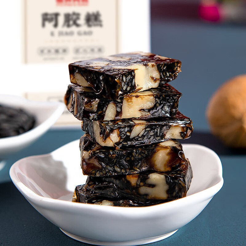 福牌阿胶 即食阿胶添加量≥10%滋补阿胶糕360g过年货送礼物送父母送长辈 360g*1盒