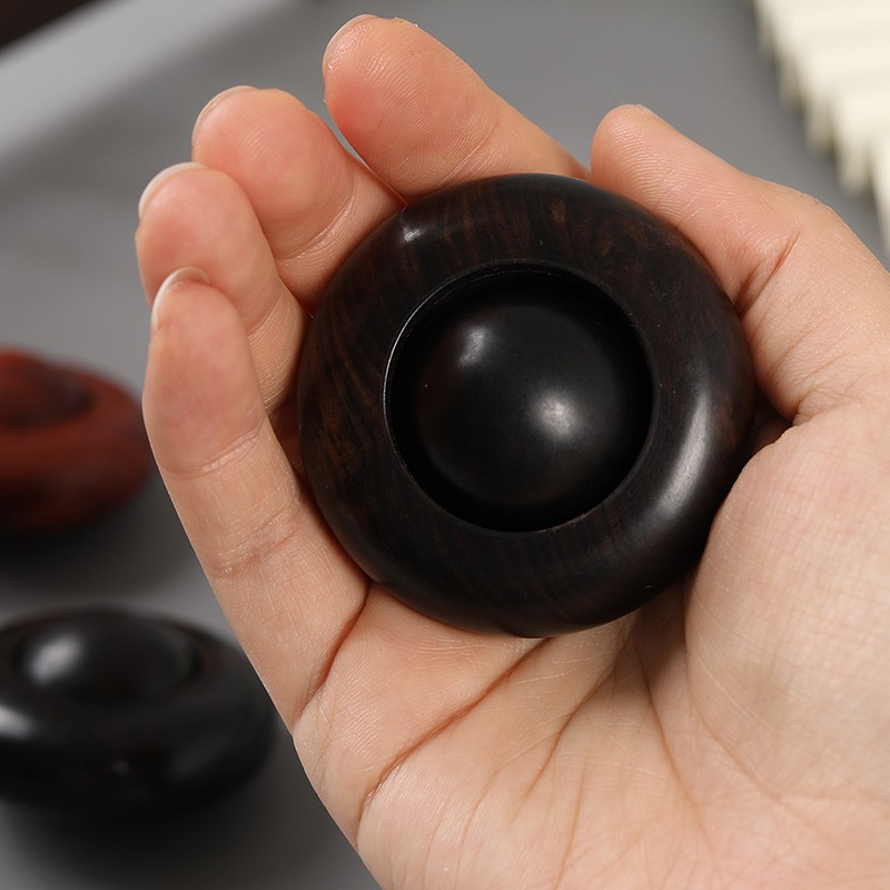 木果果木 红木工艺品 紫光檀(学名:东非黑黄檀)时来运转保健手球 原木
