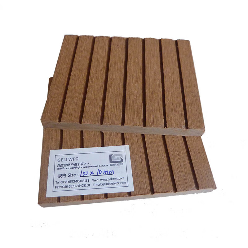 施韵令塑垃圾桶花箱材料户外室外塑木地板墙板 100x10mm