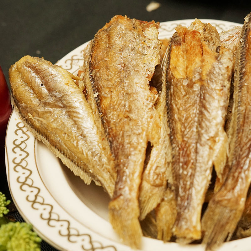 即食香酥小黄鱼酥鱼干海鲜黄花鱼休闲人吃的零食熟小吃食品50g 原味