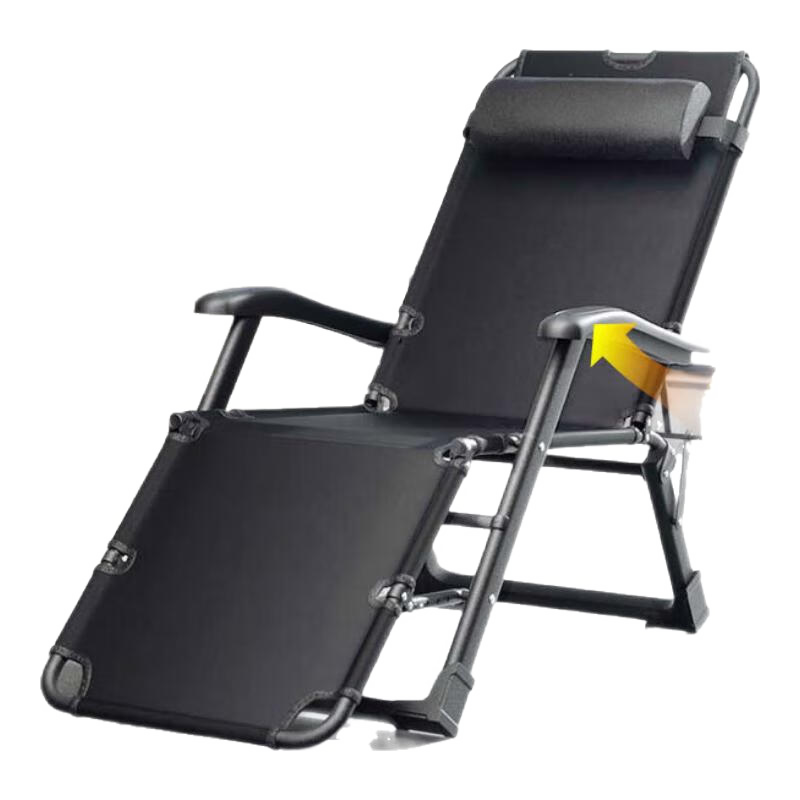 百亿补贴,plus:稳纳 躺椅折叠椅午睡折叠床椅 超值款-按摩扶手 可坐可