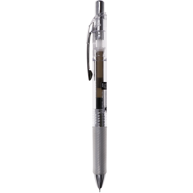 派通（Pentel） BLN75TL按動(dòng)中性筆高顏值0.5mm針管簽字筆商務(wù)學(xué)生速干水筆水性筆文具 黑色單支裝 