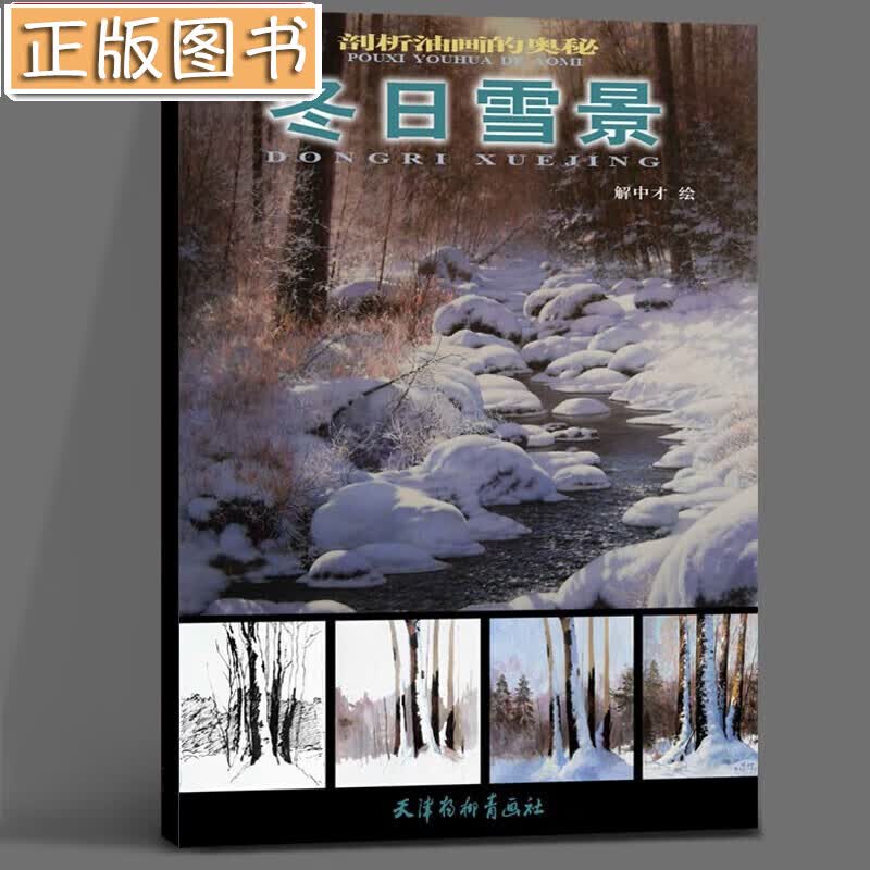 剖析油画的奥秘：冬日雪景 解中才 绘 天津杨柳青画社