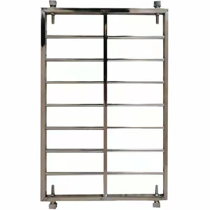 维诺亚不锈钢免打孔窗户儿童安全防盗窗网防护栏条自装高层阳台飘窗 小于0.5平方(含4个卡扣0