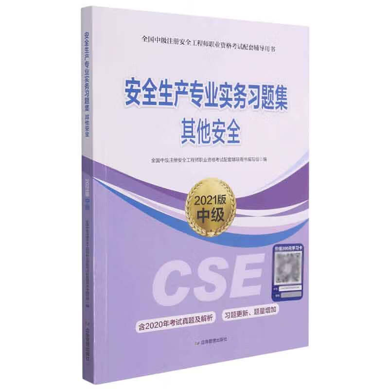 安全生产专业实务习题集(其他安全2021版中级全国中级注册安全工程师职业资格考试配套