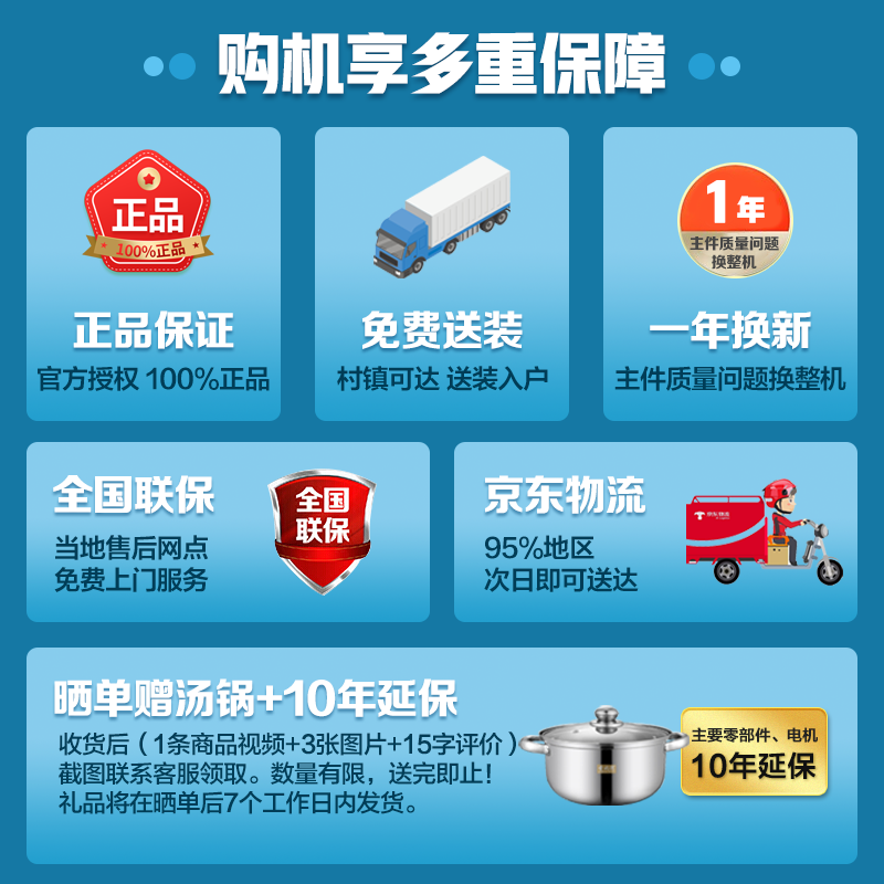 美的（Midea）波轮洗衣机全自动 10公斤专利免清洗十年桶如新 立方内桶 水电双宽MB100ECO