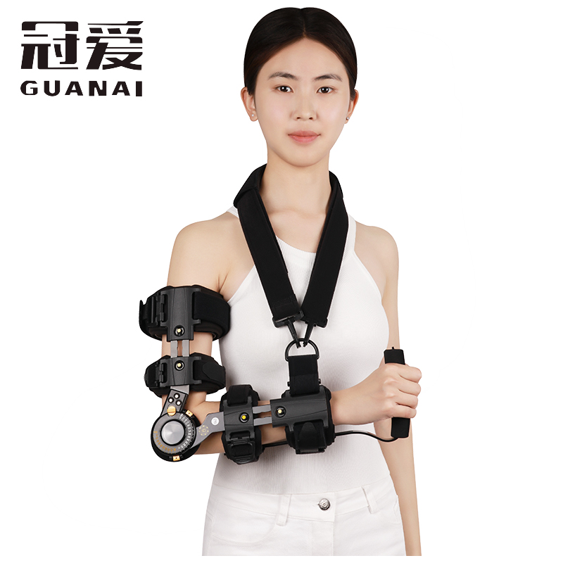 手臂上肢骨折扭伤固定夹板康复护具护手腕手肘支架 右手-加大款(臂围