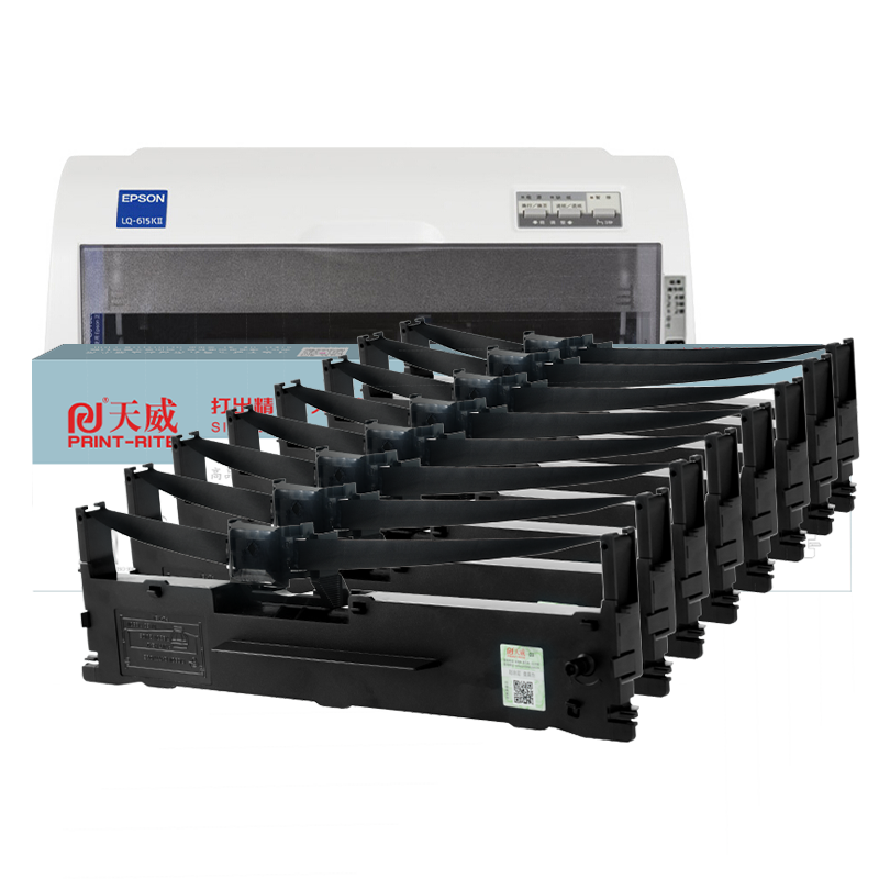 天威（PrintRite）LQ630K/LQ730K 8支装 适用爱普生EPSON LQ630K LQ635K LQ730K LQ735K LQ80KF打印机色带架