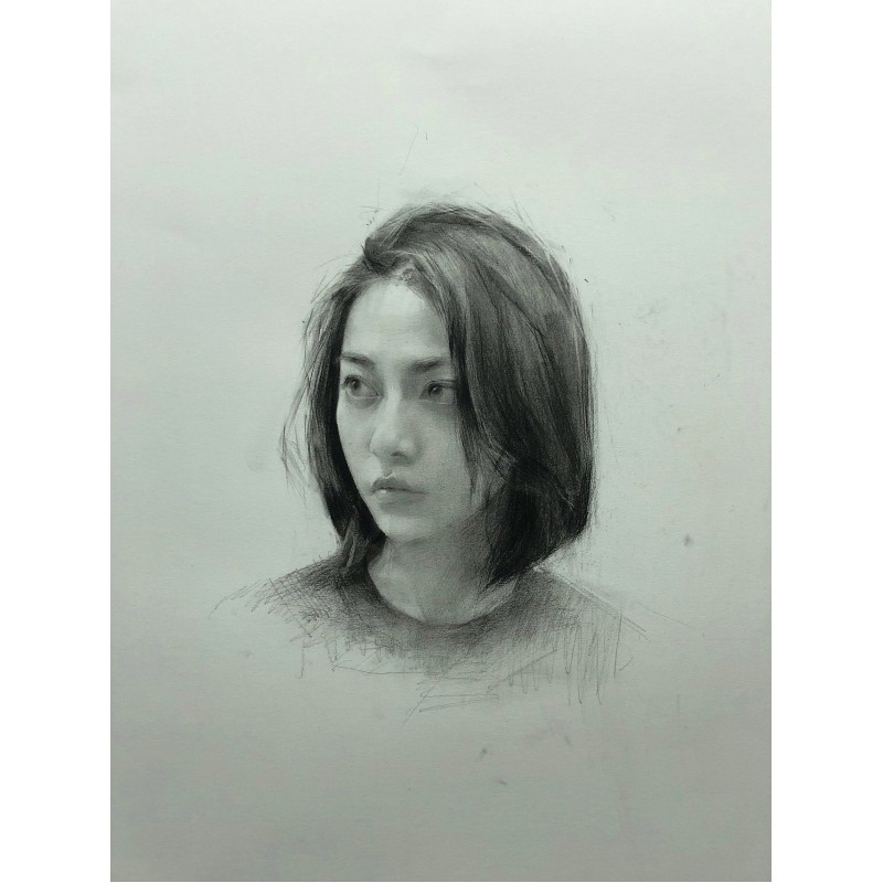 女友礼物实用情人礼物纯手绘素描画像头像彩铅画代画人 图片色的 人