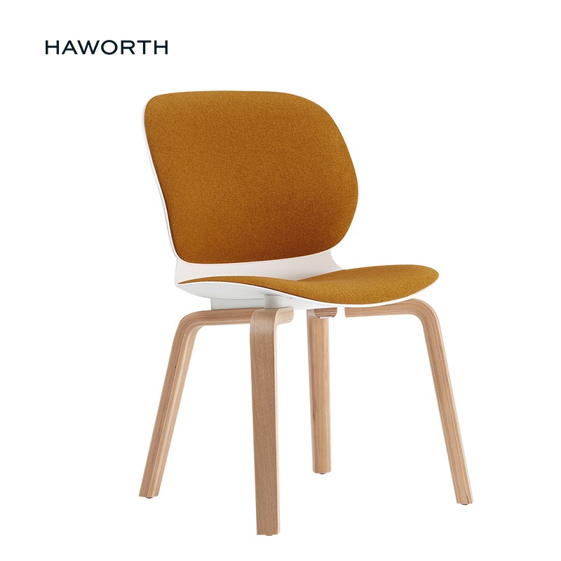 Haworth海沃氏 Maari 木腿餐椅 美国进口实木餐椅北欧简约靠背家用椅 有靠背