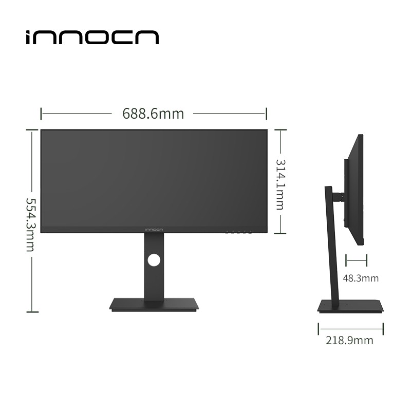 INNOCN 29英寸 办公显示器 21:9带鱼屏 Type-C65W 低蓝光爱眼 IPS技术 HDR 准2K高清电脑显示器 29C1F