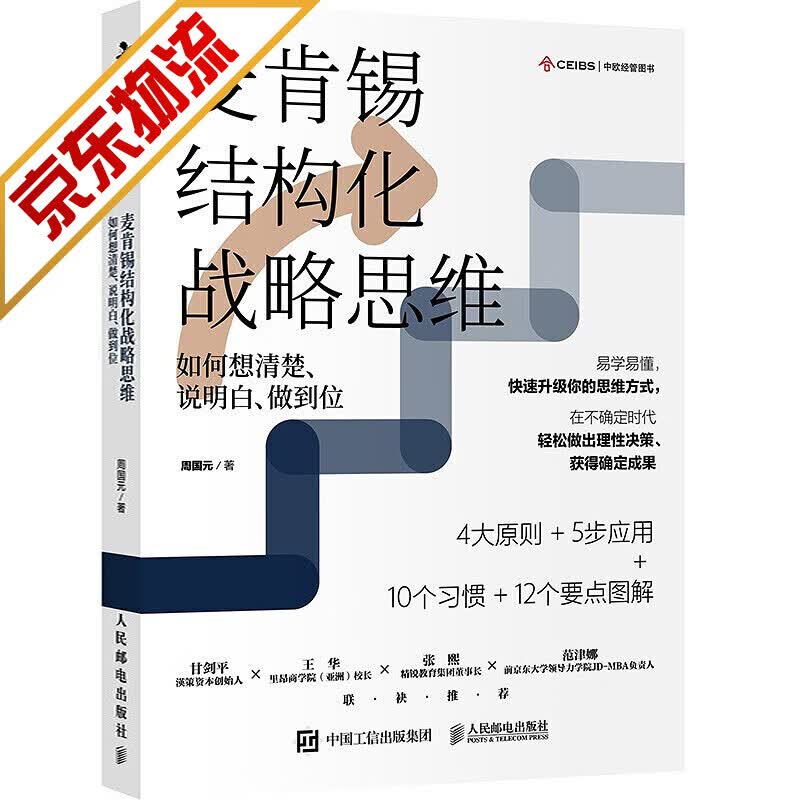【系列自选】企业管理与培训管理学书籍 麦肯锡结构化战略思维