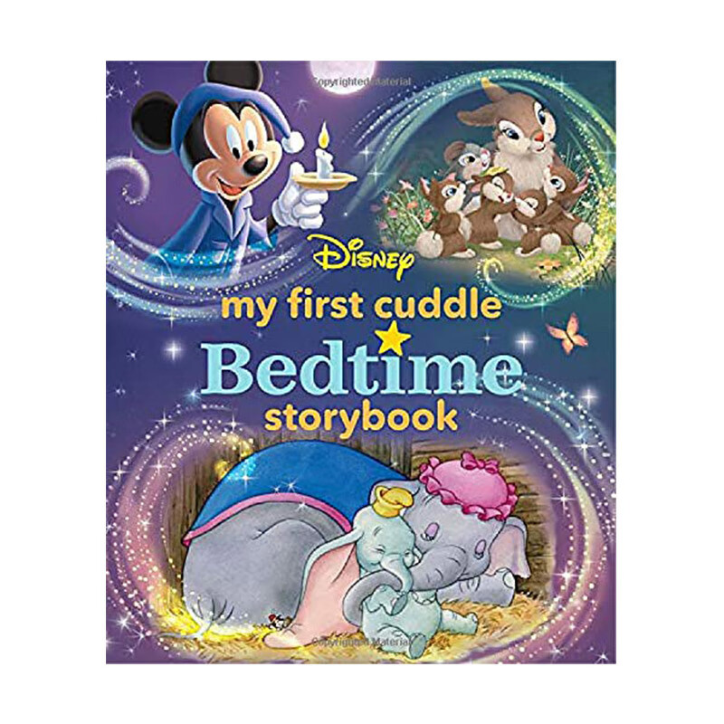 预订英文原版 my first disney cuddle bedtime storybook 迪士