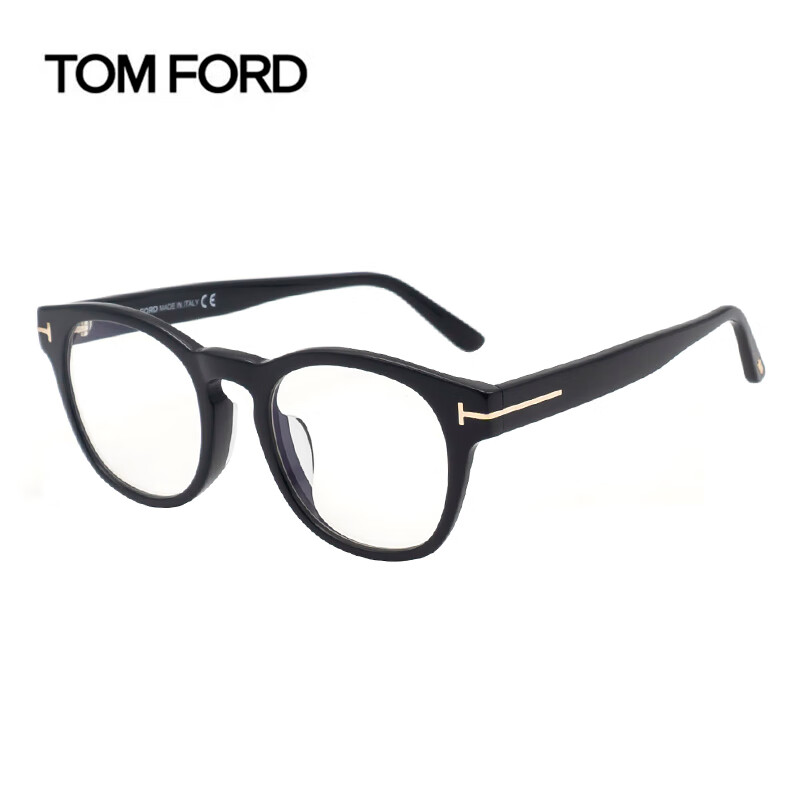 汤姆.福特（TOM FORD）眼镜框男女意大利板材近视镜架TF5543-F-B 001+配镜法国1.60镜片