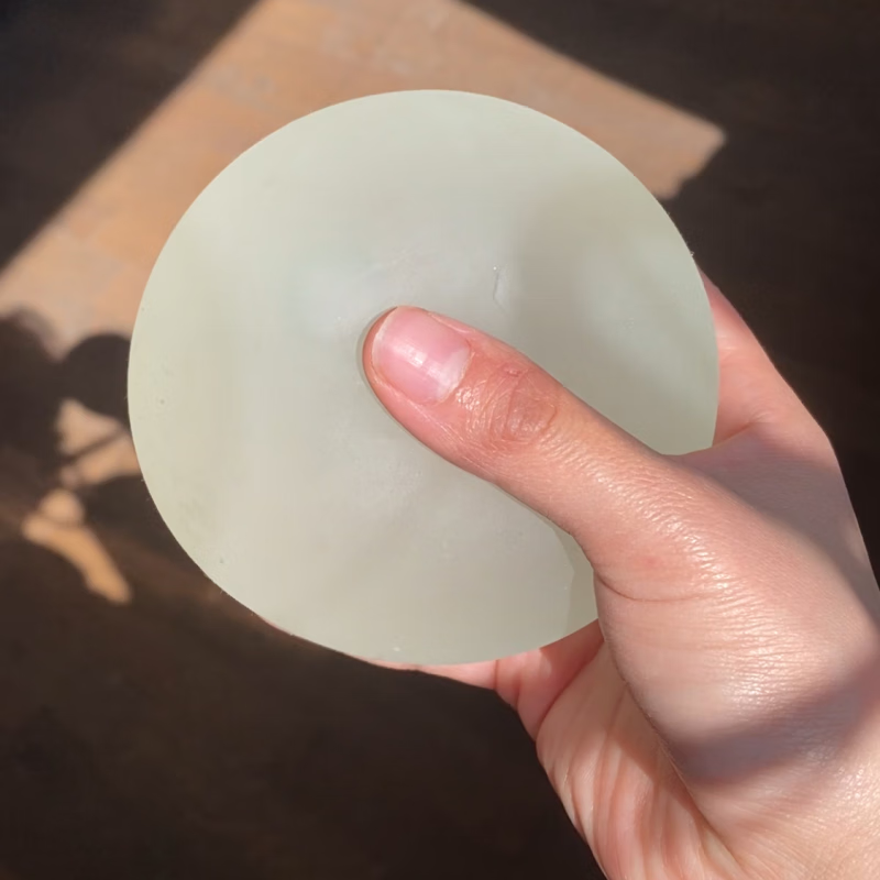 麦芽糖青提团子捏捏球挤减压发泄球网红玩具 超大号麦芽糖球(磨砂白)