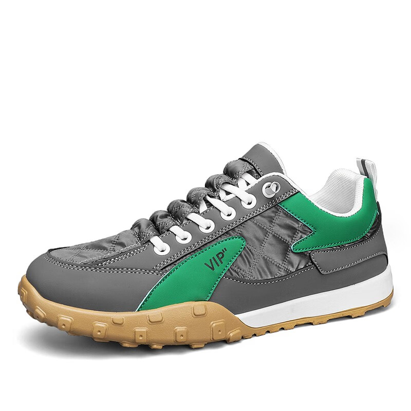 低帮户外舒适运动休闲鞋学生青年潮鞋 灰绿 39