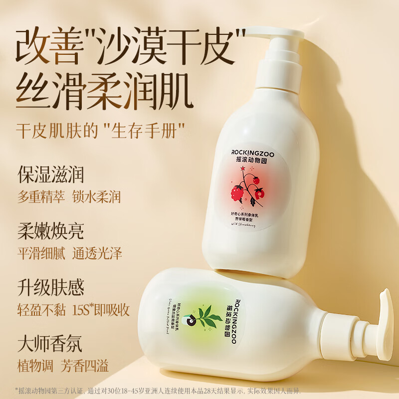 摇滚动物园屁桃联名大茶罐烟酰胺身体乳保湿补水香氛久润肤焕亮大容量送礼女 香氛身体乳(银皇后盆栽) 250g 1瓶