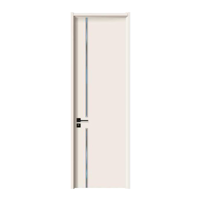 鑫久木实木复合室内门碳纤无漆现代风慕斯米色极简房间门u-6313 mmgyl