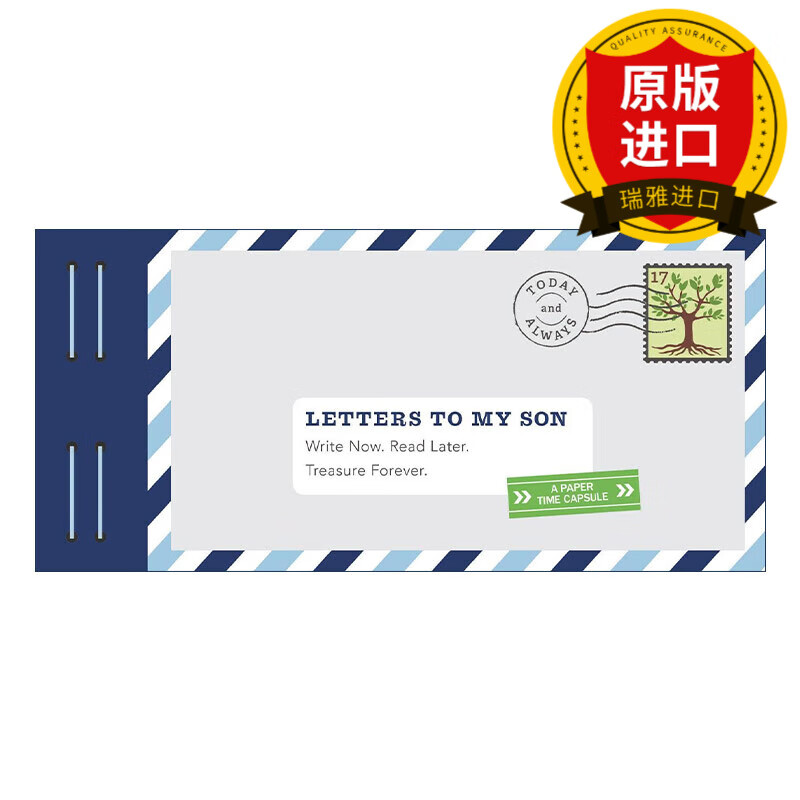 英文原版 letters to my son 给儿子的信 日记指南 12信封 信件 英文