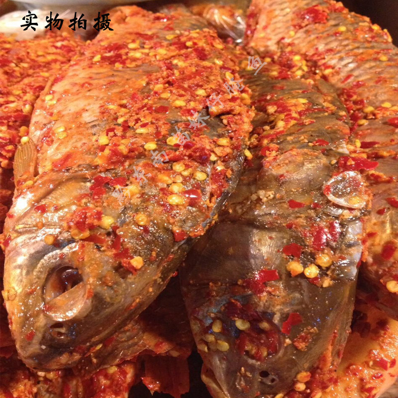 虎钢馋贵州新款特产凯里黎平田腌鱼侗族风味酸辣鱼农家腌制辣椒鱼500g