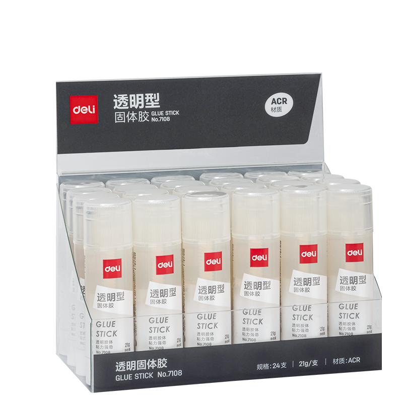 经济实惠!得力(deli)21g透明色ACR固体胶水/胶棒价格走势及使用评测