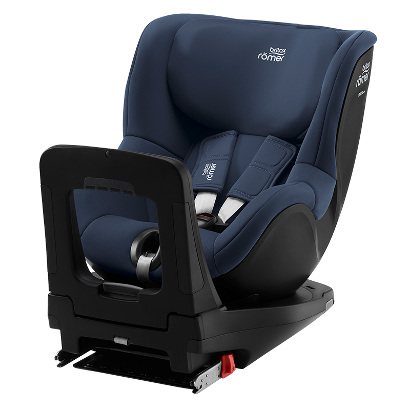 宝得适（BRITAX）宝宝儿童安全座椅0-4岁360度旋转汽车ISOFIX硬接口双面骑士 i-Size牛仔蓝-正反各6档角度