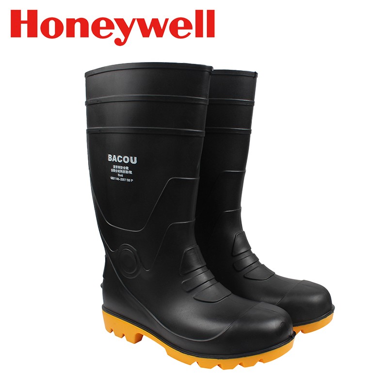 霍尼韦尔Honeywell 安全防护靴 Bold重型耐油防化防水防刺穿*1双黑色黄底 75808 40 1双