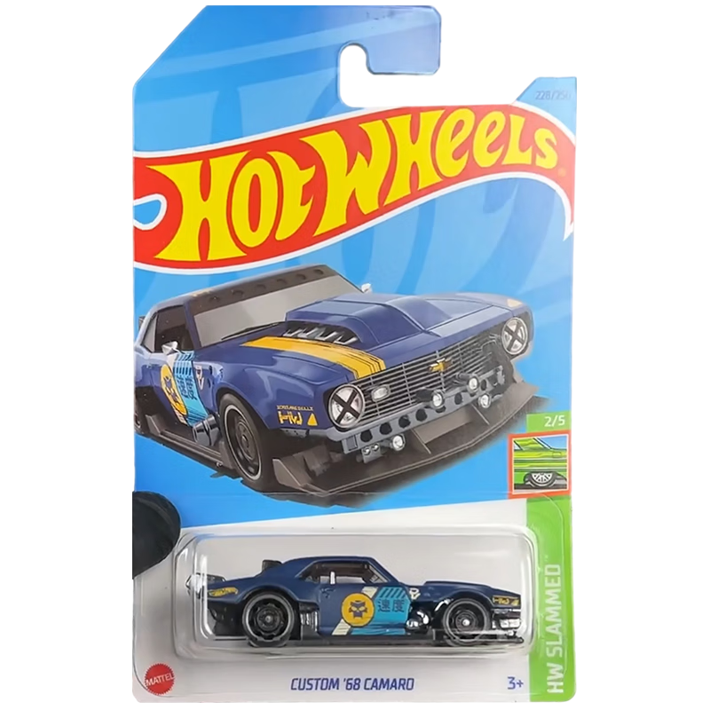 风火轮（HOT WHEELS）（23N批次）合金小车火辣小跑车轨道赛车悍马本田飞火流星玻璃龙 1968 科迈罗