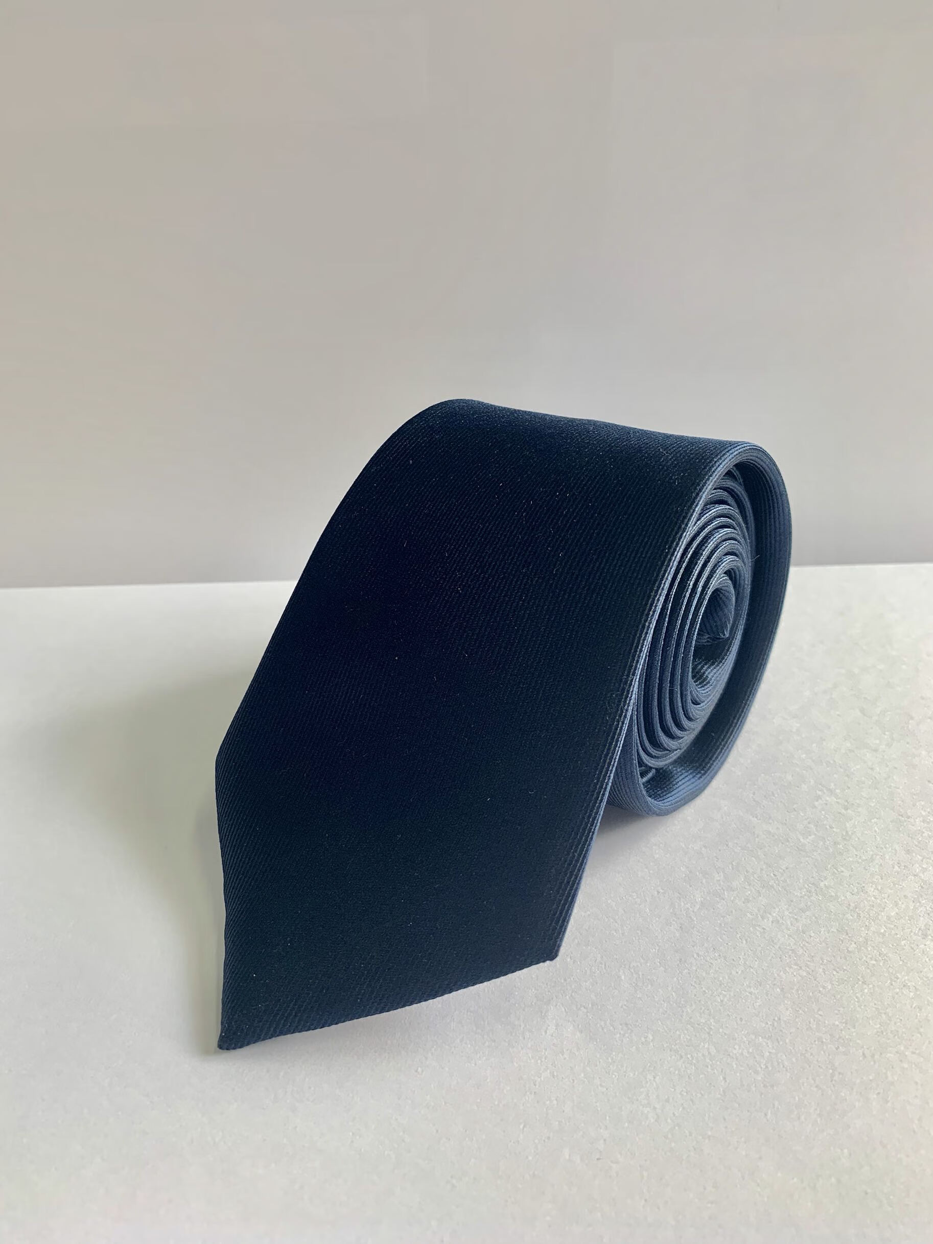 擎嵘装沃尔沃4s店领带新款深蓝浅蓝高品质涤丝新标准男士精品 深蓝色