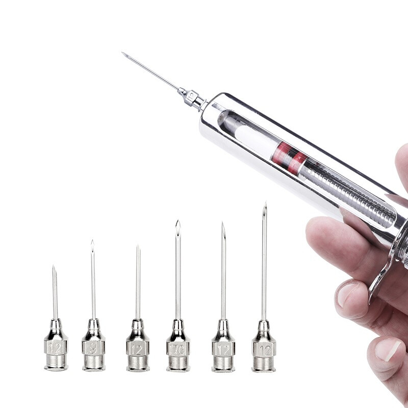 亿箬 畜牧养殖兽用不锈钢针头 20×50大号兽注射针鸡羊牛猪打针工具 1