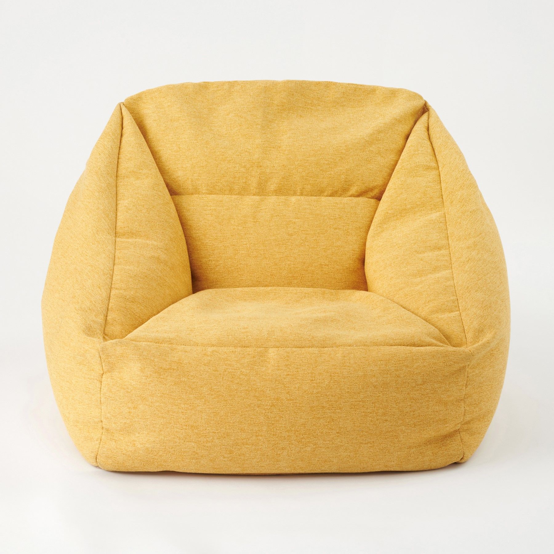 好易思懒人沙发豆袋可拆洗网红日式防水小户型卧室房间 黄色(独立内胆