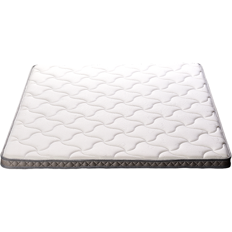 富安娜家具床垫 天然乳胶黄麻床垫 防螨抗菌榻榻米席梦思床垫 偏硬护脊学生薄床垫棕榈床垫 舒悦薄床垫 白色 150*190*10cm