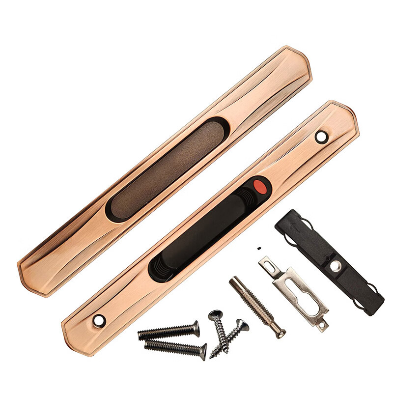 惠趣猫适用于门红古锁重型推拉门锁氧化一字锁铝合金门窗锁单点锁