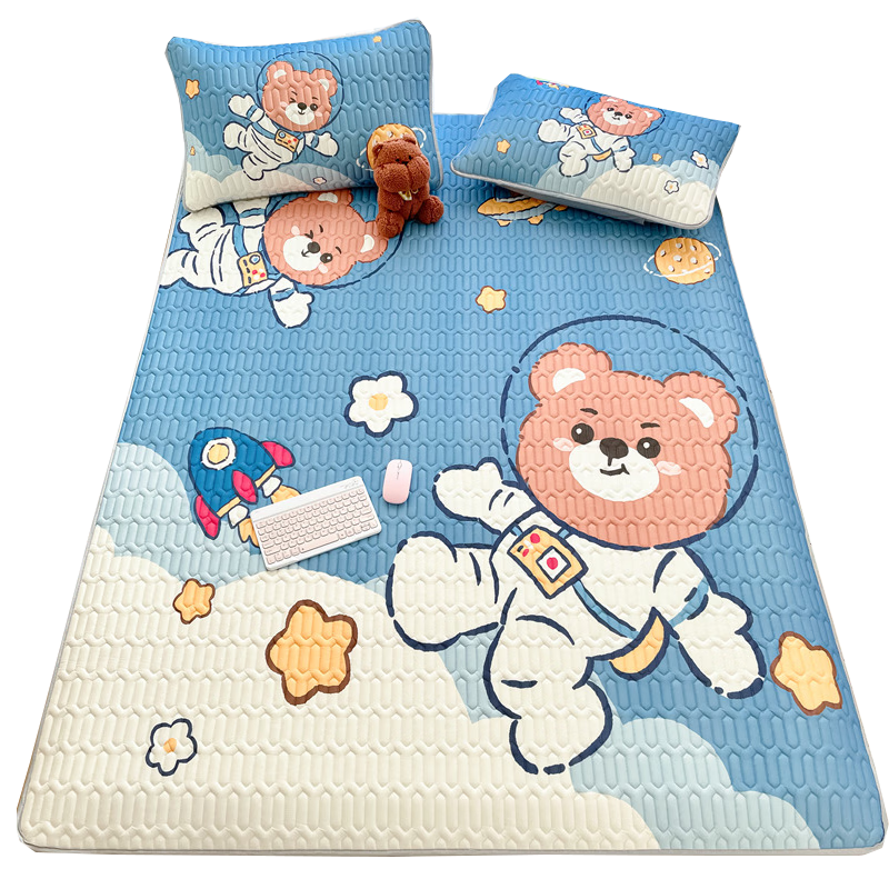 �ϼ��ˣ�NanJiren���齺��˿��ϯ������1.5x2�׼��ÿ�ˮϴ�۵�ѧ�����������յ���ϯ ��Ƥ������A��ĸӤ ������˯�� 150x200cm����ϯ+����һ�ԡ�