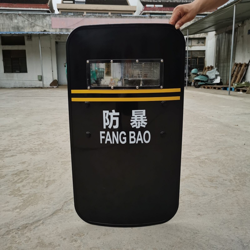 防爆盾牌 手持式pc加厚防暴黑色盾牌 战术训练防护盾牌 保安盾牌黑色