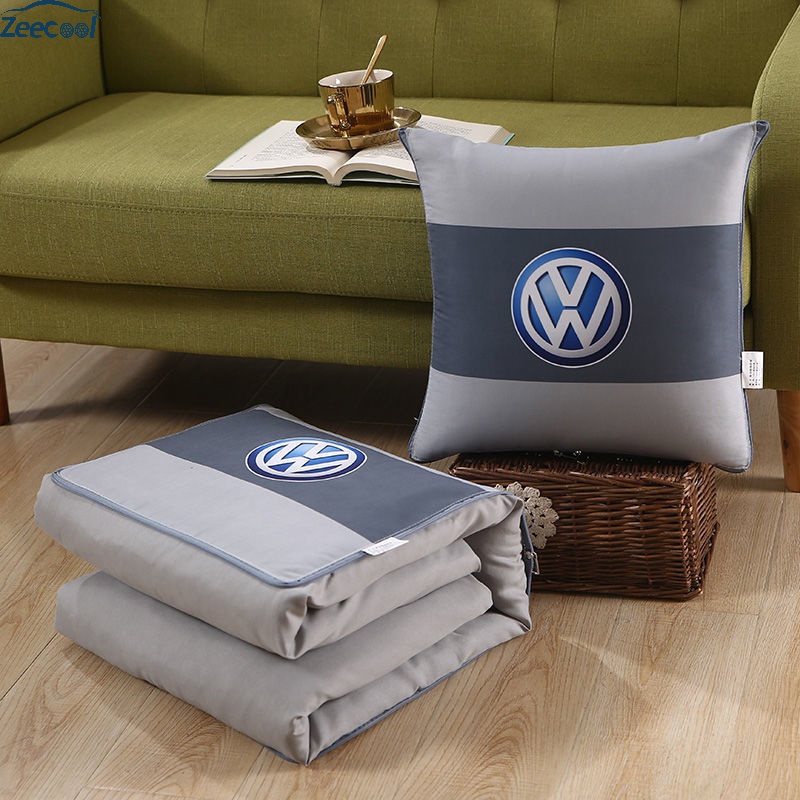 汽车抱枕被子两用多功能车载靠垫靠枕折叠枕头车内午睡空调被 大众 40