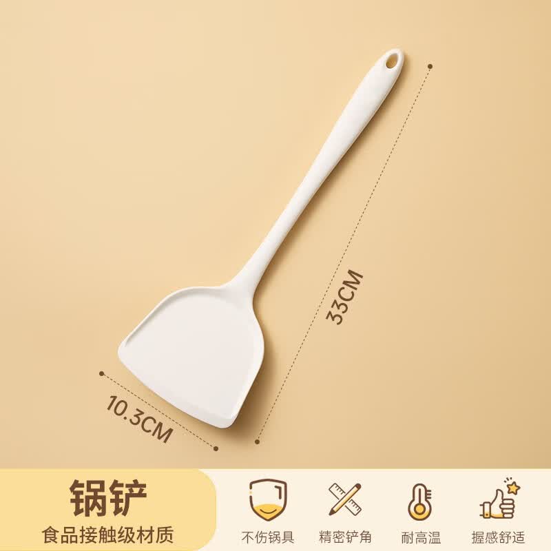 双枪（Suncha）硅胶铲家用炒菜铲子耐高温食品级厨具汤勺套装不粘锅专用锅铲 新硅胶锅铲长32*8cm怎么看?