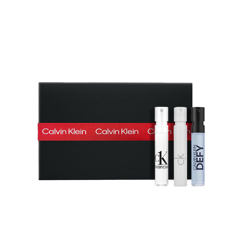 卡尔文克雷恩(Calvin Klein) CK香水小香盒七夕情人节礼物送女友送男友(卡莱优1.2ml+炫金1.2ml+众我1.2ml)