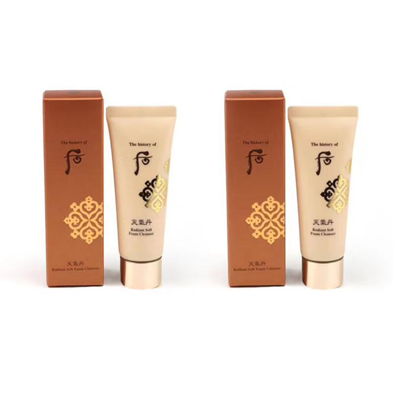 后（The history of Whoo）天气丹花献光彩泡沫洁面膏 35ml*2