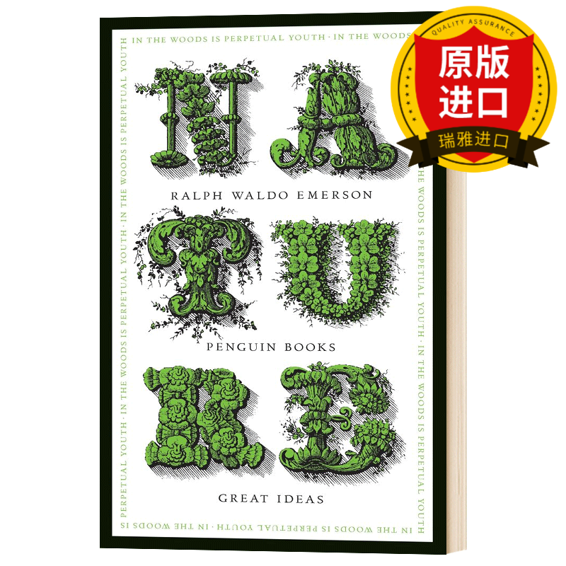 英文原版 nature 论自然  拉尔夫·瓦尔多·爱默生 英文