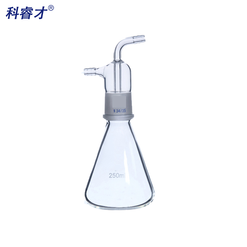 科睿才厚壁缓冲瓶液体截流瓶高硼硅玻璃真空过滤瓶真空泵防倒吸瓶