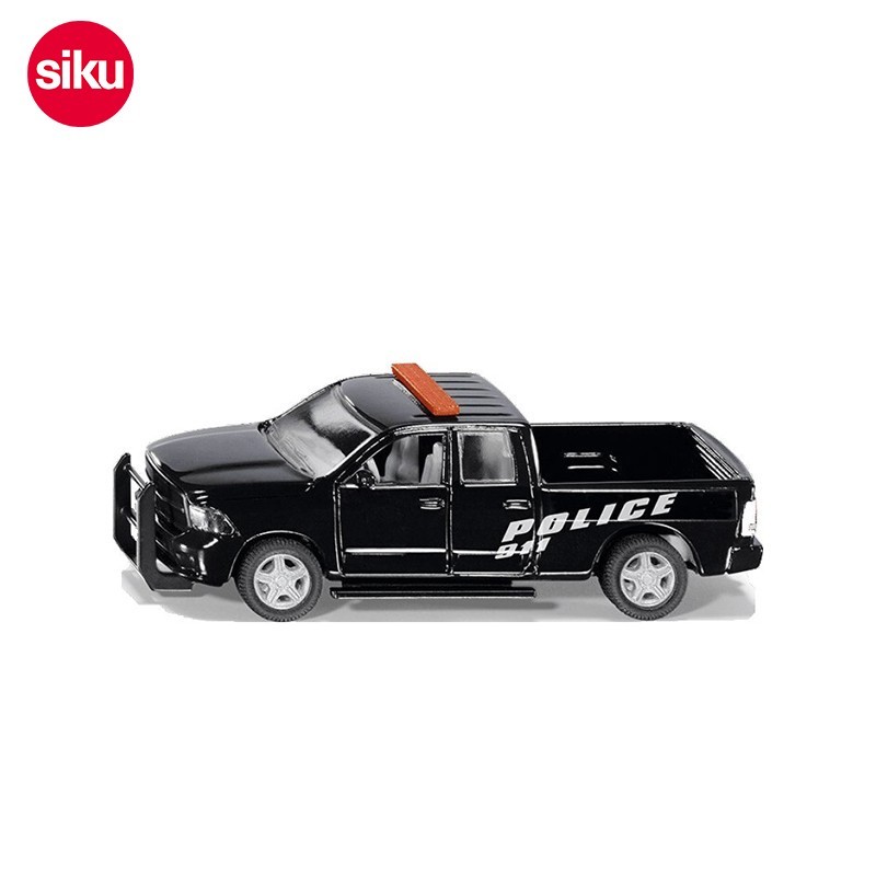 siku儿童仿真合金军事模型 车模3岁 男孩玩具 道奇ram1500警用皮卡