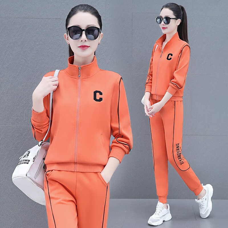 劲姬(jinji)轻奢品牌运动服套装女士春秋款卫衣时尚潮流气质休闲束腿