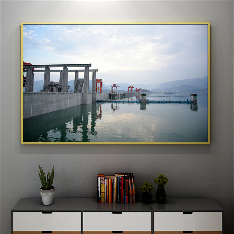 絮之家湖北景点黄鹤楼装饰画武当山神农架晶瓷画 武汉大学长江三峡