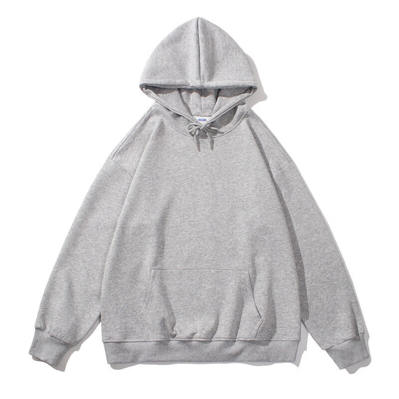 卡柏奇情侣卫衣男秋冬套头连帽衫大码宽松外套班服活动服 藏青 S