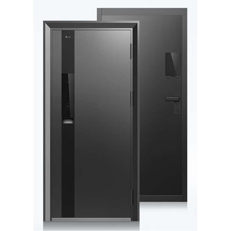 仁聚益智能门y2 防盗门单开入户门智慧锁安家用米家 标准门砂纹灰 960